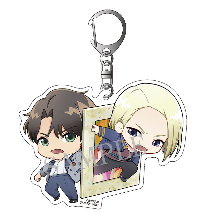 描き下ろしミニキャラアクリルキーホルダー 第2巻：御来屋楓＆桐乃江麻秀