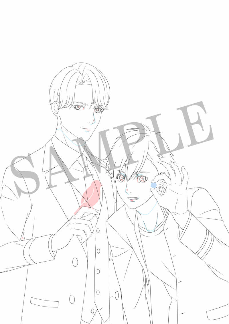 全巻収納BOX:描き下ろしイラスト(ラフ画像)