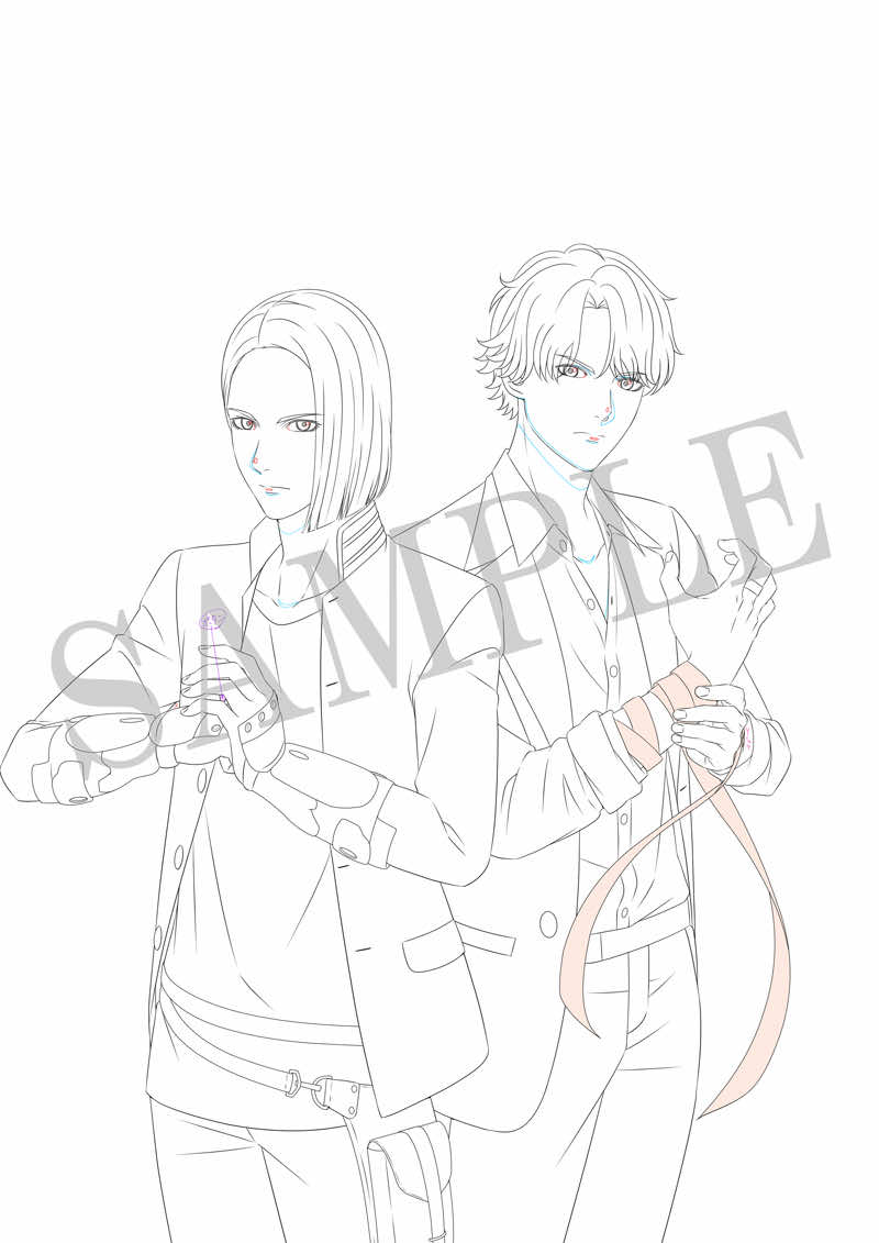 全巻収納BOX:描き下ろしイラスト(ラフ画像)