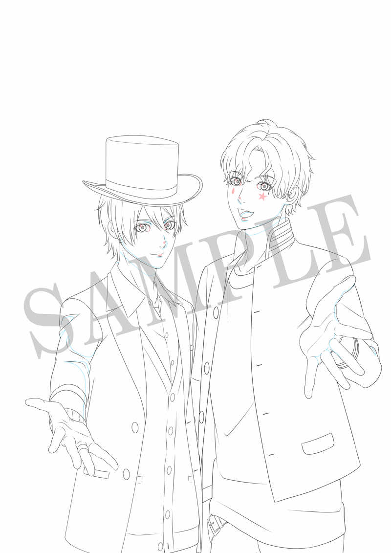 全巻収納BOX:描き下ろしイラスト(ラフ画像)